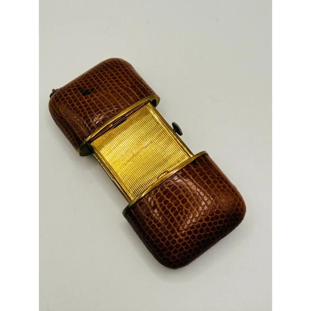 Vintage Canava Purse/Travel watch - Leather sliding Case